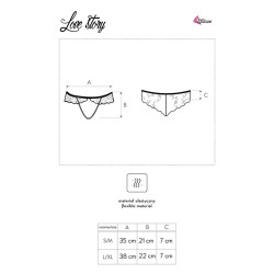 Livco Corsetti Fashion - Love Story Lc 90679 Culotte Crochless Noir